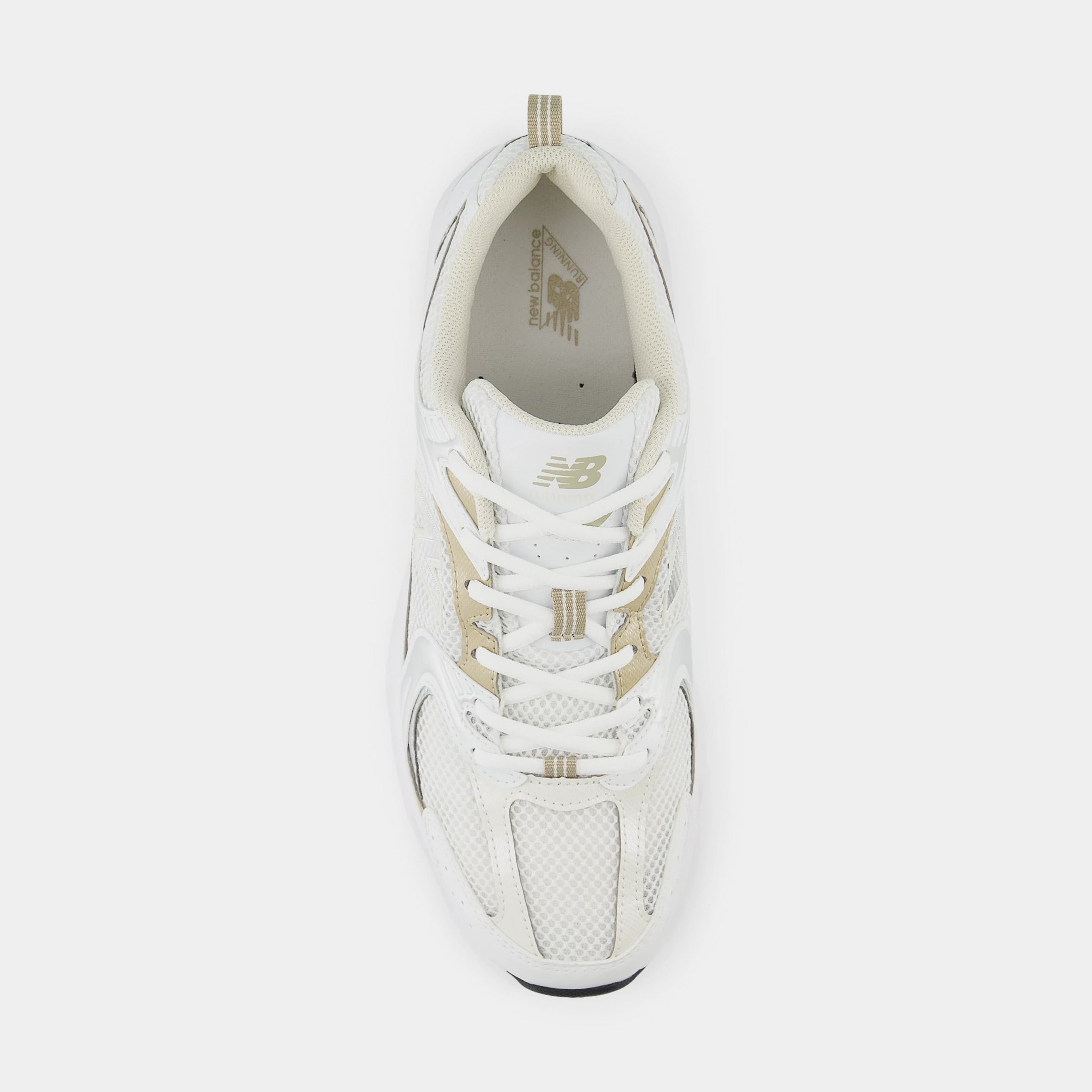 530 Mens Running Shoes (White/Beige)