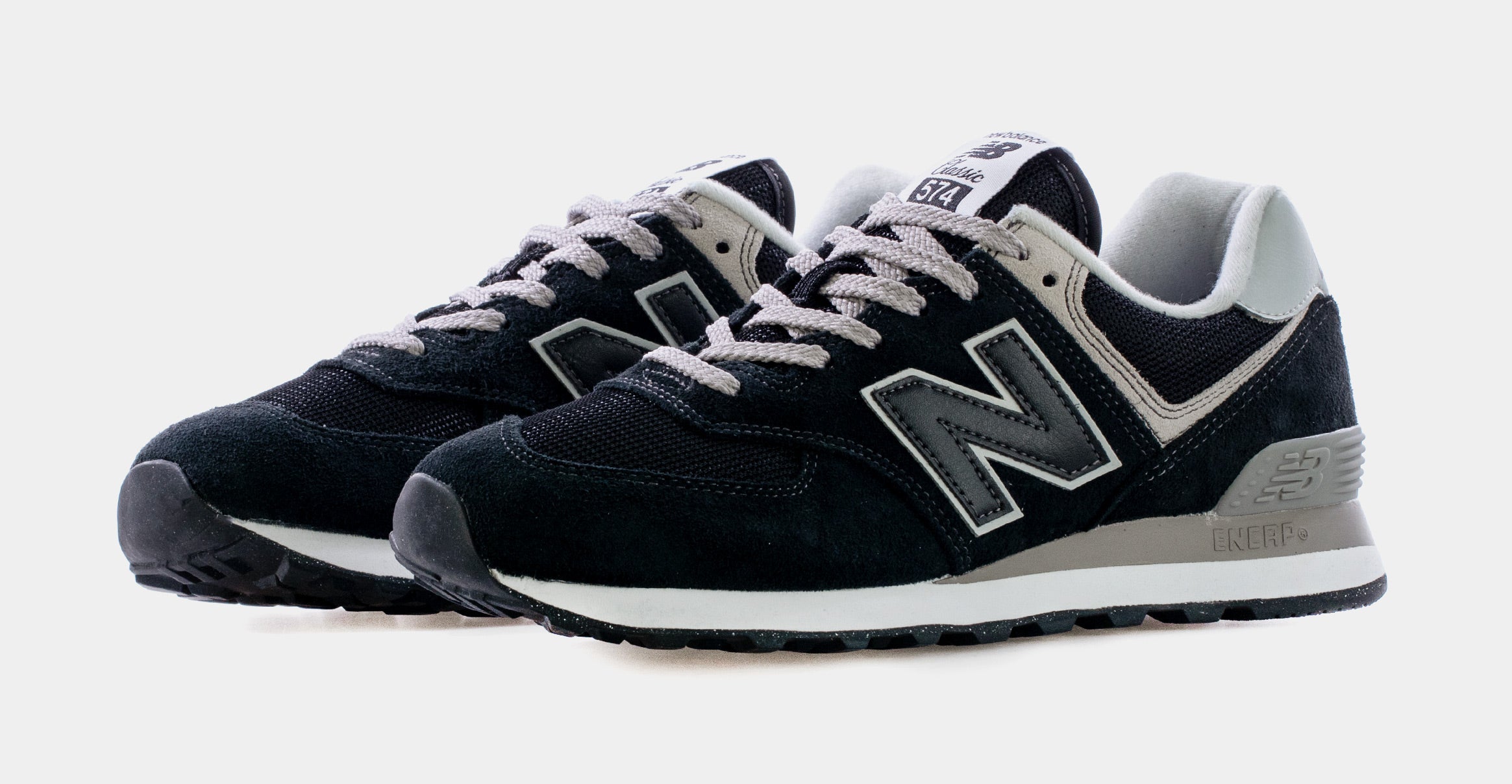 574 Core Mens Lifestyle Shoes (Black/Grey)