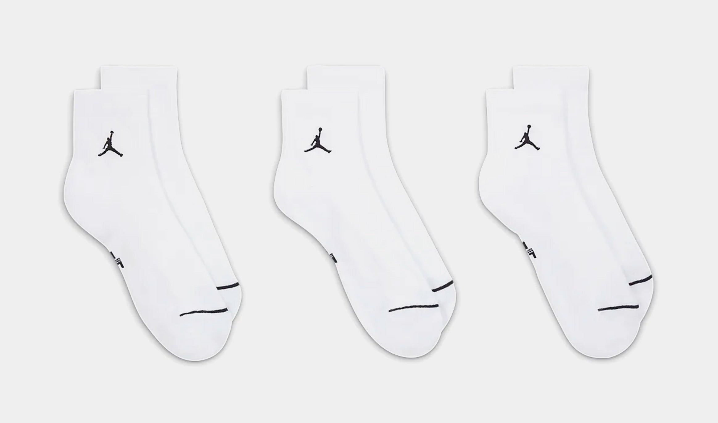 3 pack Ankle Mens Socks (White)